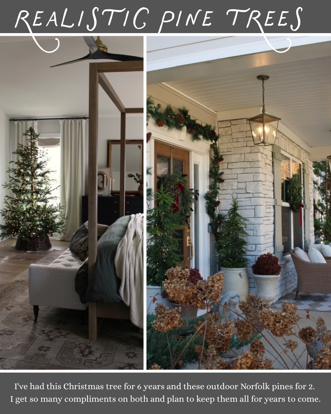 #AD my realistic Christmas tree and small Norfolk pine trees that I've used over and over from @wayfair 
Getting so excited for the holidays!
#wayfair
#wayfairpartner