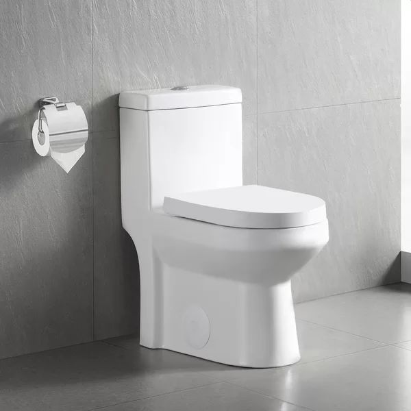 DV-1F52812 Dual-Flush Elongated One-Piece Toilet (Seat Included) | Wayfair North America
