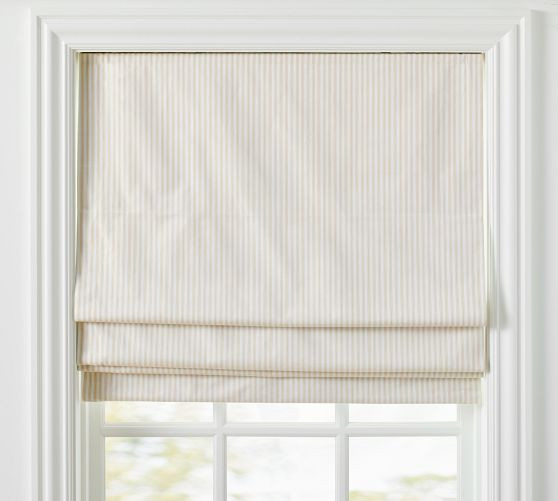 Custom Striped Roman Shade | Pottery Barn (US)