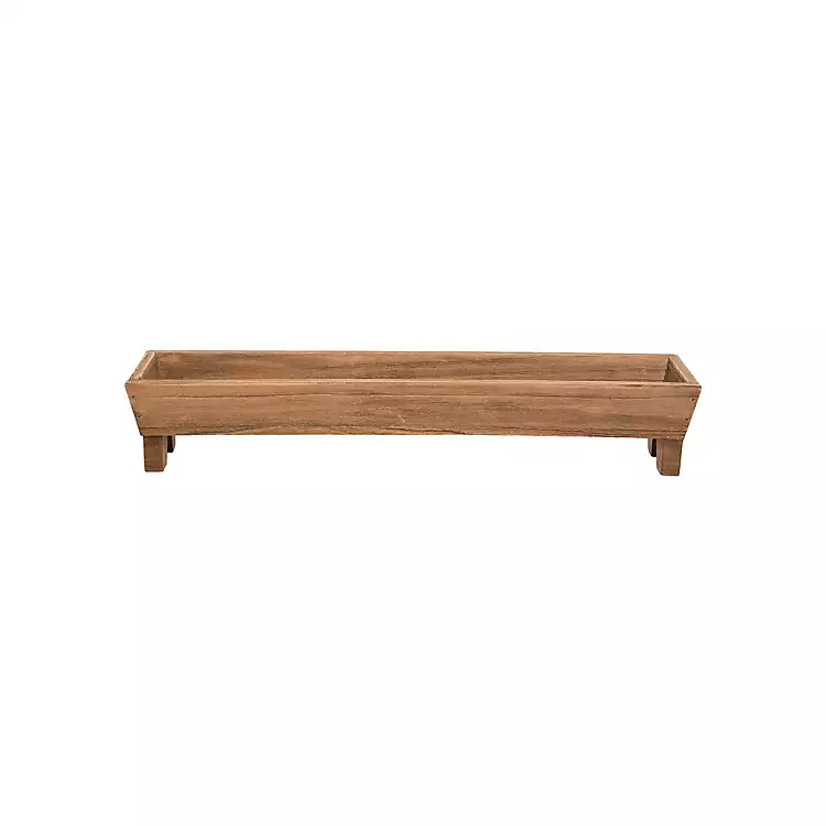 Wooden Trough Long Tray | Kirkland's Home