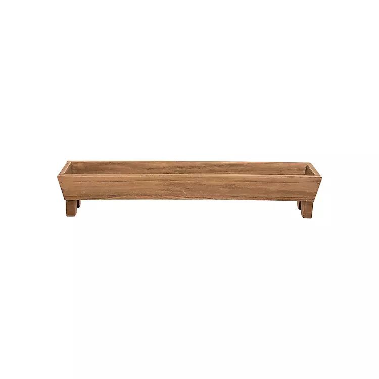 Wooden Trough Long Tray | Kirkland's Home