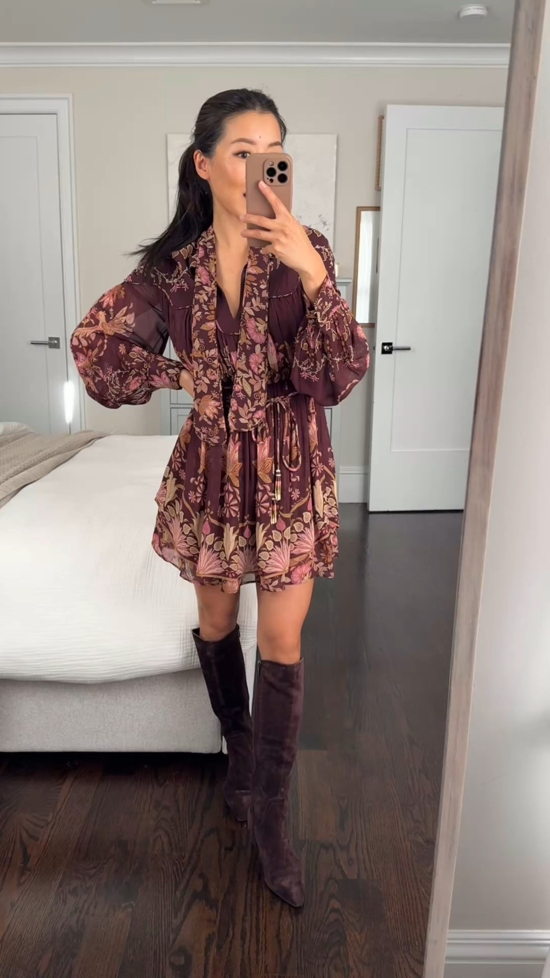 petite friendly fall print dress on sale!

• FARM Rio Bella floral long sleeve minidress xxs

• Abercrombie jacket xxs older color, I wear with sleeves folded under 

• Naturalizer knee high boots sz 5.5 narrow calf (on the webpage , don’t confuse this with a narrow foot). great for petites. 

Narrow calf is slim fit on me (I have 12.5” calves) , also comes in standard and wide calf, with a comfy low heel. shaft height measures 15” in the front and 14” in the back. NOTE: this will increase as shoe size goes up! 

Thanksgiving fall outfit, petite friendly dress, narrow calf boots

#LTKParties 

#LTKHoliday #LTKPetite