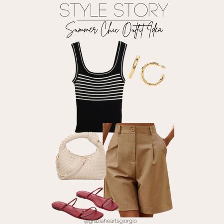 Summer Chic Outfit Idea 
.
#summeroutfit #chicoutfit #bermudashorts

#LTKFindsUnder50 #LTKSeasonal #LTKStyleTip