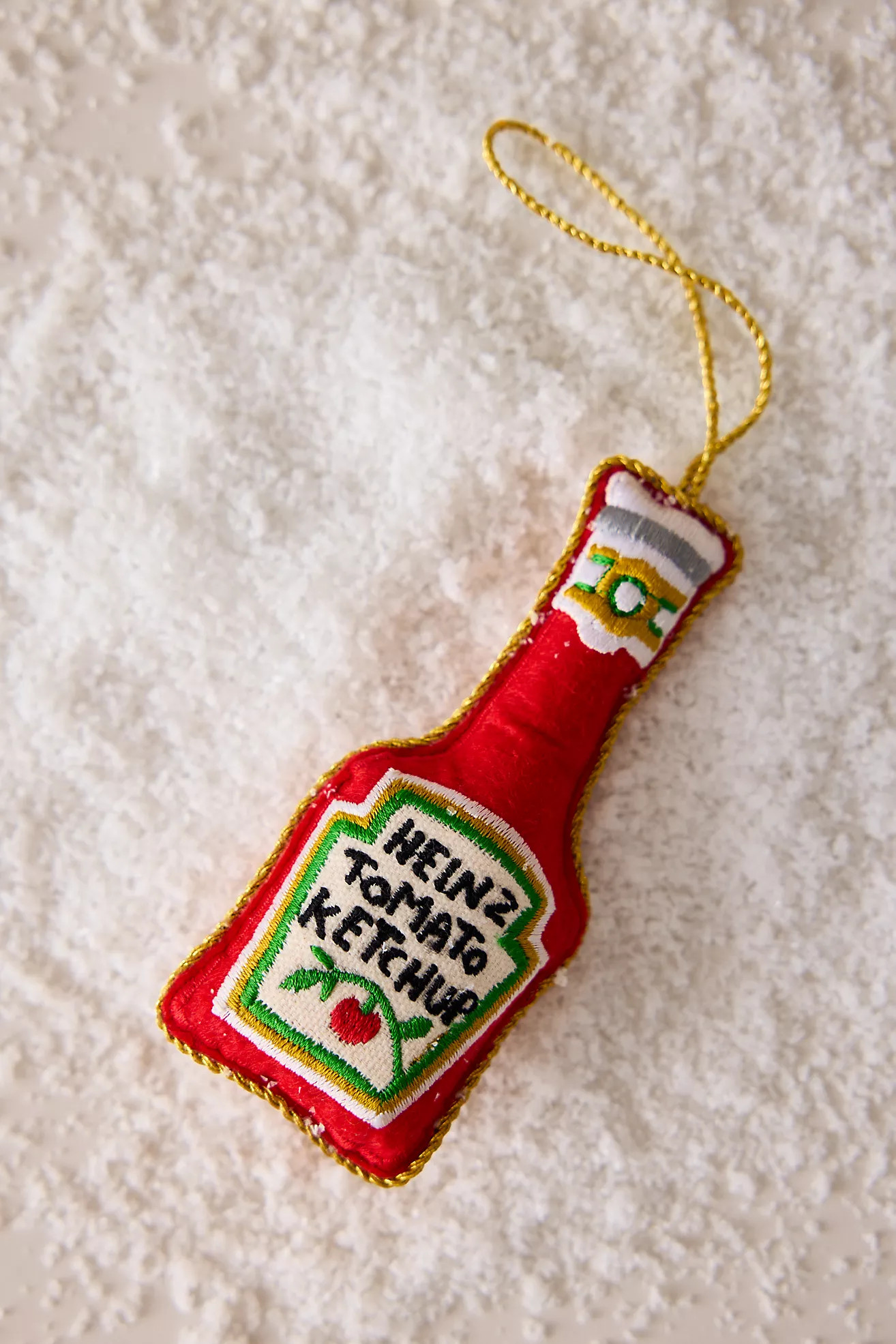 studio THIE Heinz Ketchup Felt Ornament | Anthropologie (UK)