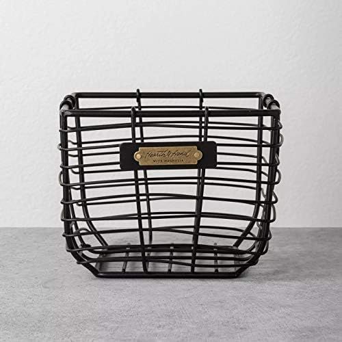 Hearth & Hand with Magnolia Wire Storage Basket Black Small | Amazon (CA)