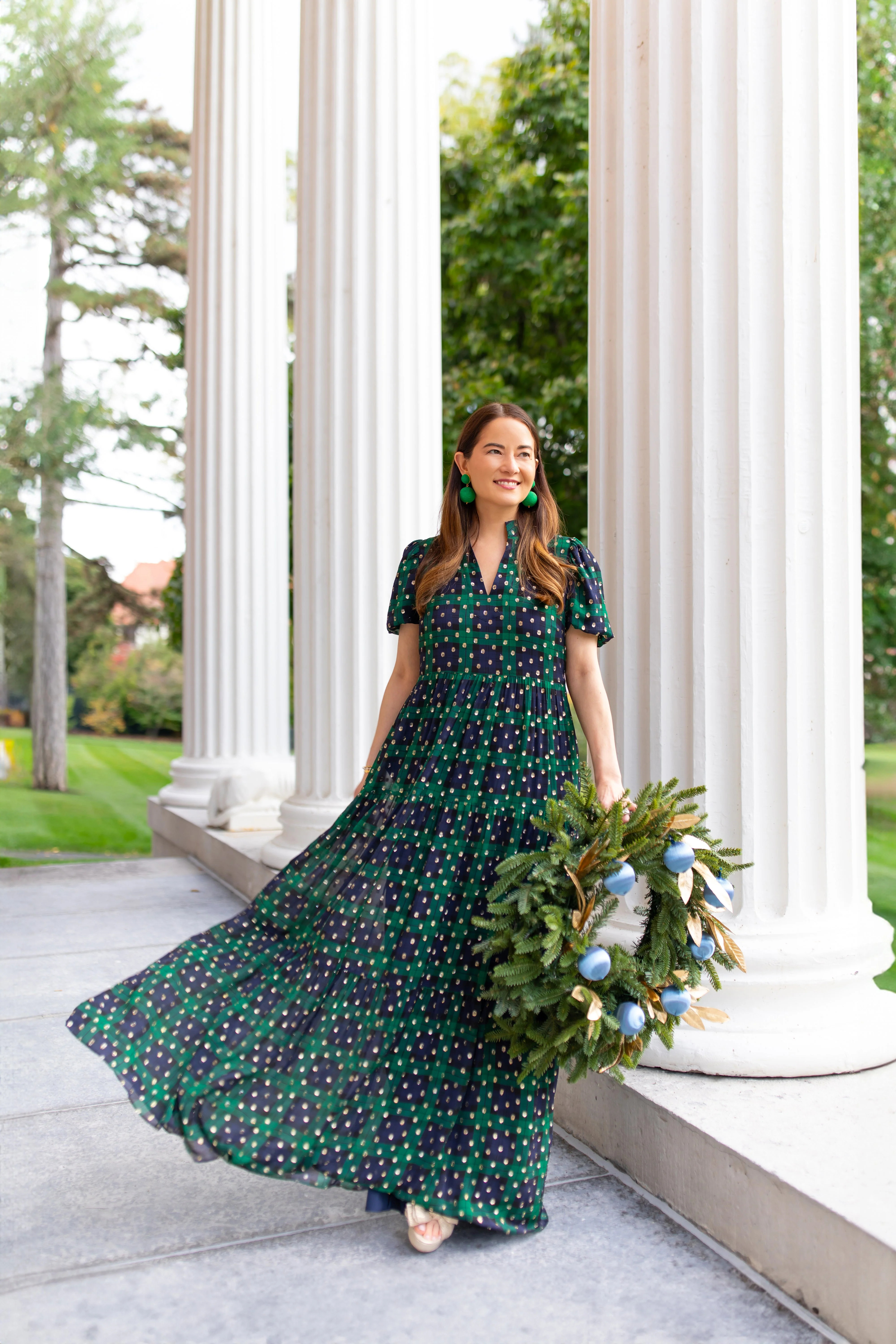 Blackwatch Plaid Marie Maxi | Sail to Sable