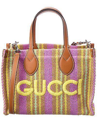 Small Jute & Leather Tote | Gilt & Gilt City