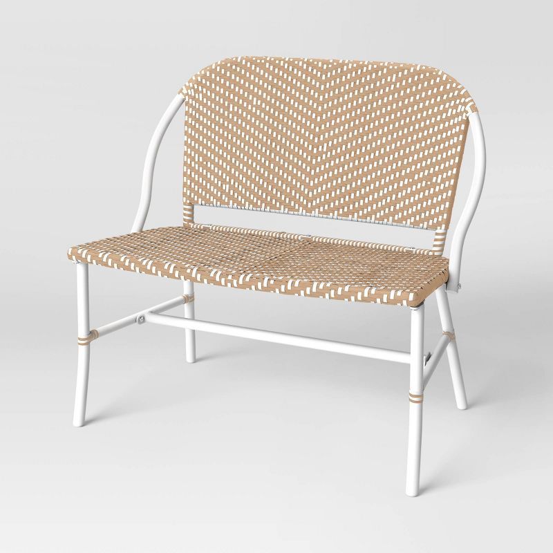 Suffield Wicker Patio Bench with Back - Threshold™ | Target