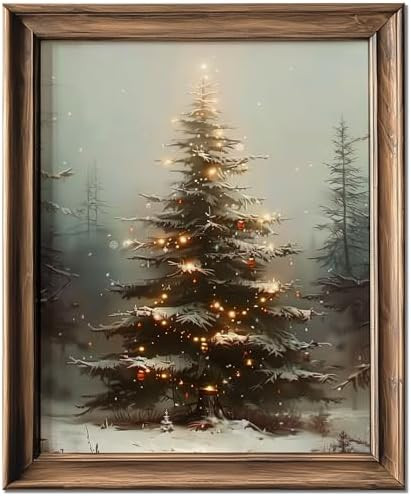 HubbgDesign Vintage Christmas Tree Wall Decor, Christmas Decoration, Forest Wall Art Decor, Rusti... | Amazon (US)