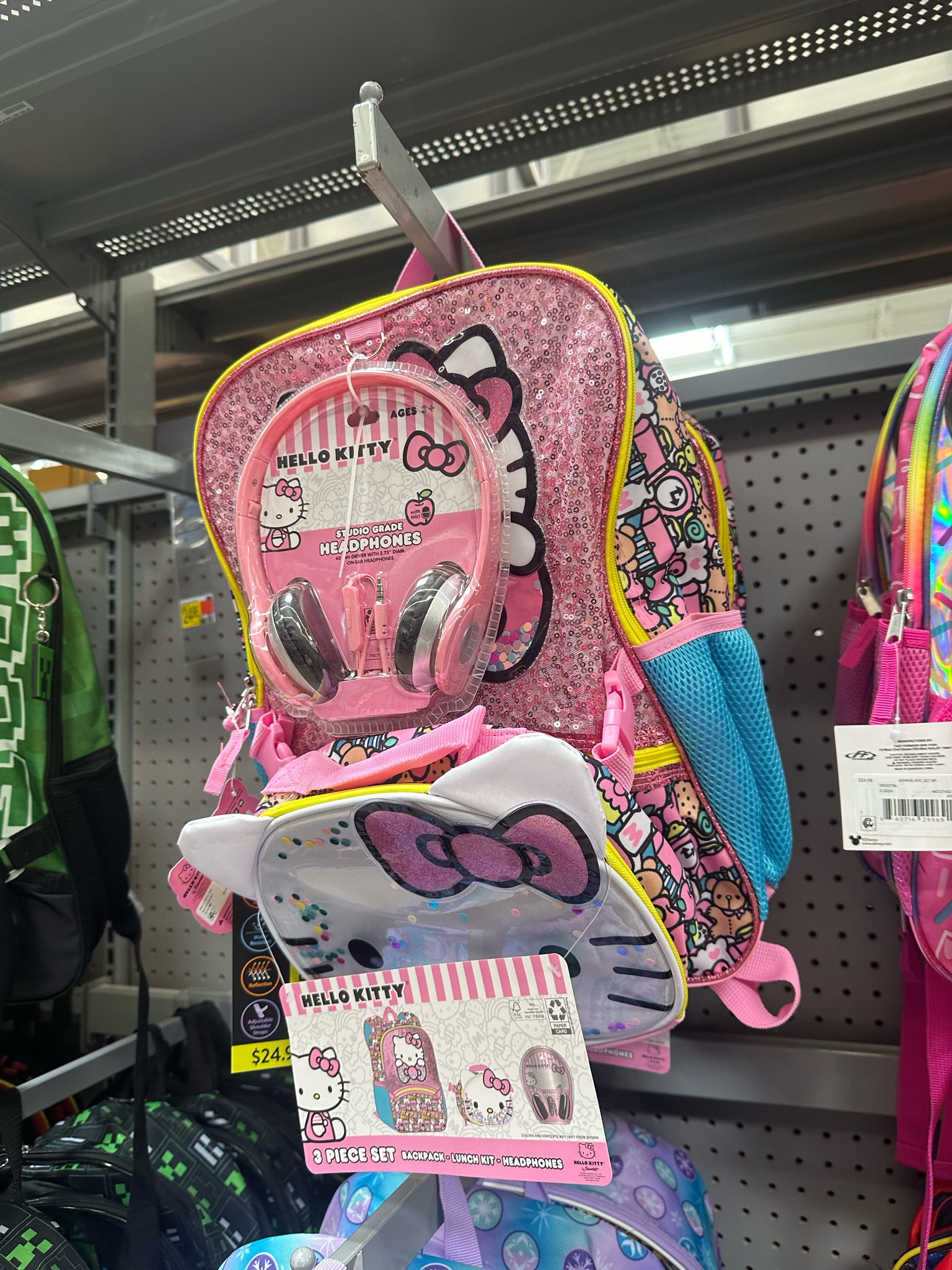 Little girl backpack Hello Kitty 3-Piece Backpack Set with Lunch Bag Pink 

#LTKKids #LTKBacktoSchool #LTKSeasonal
