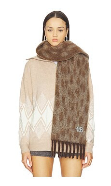 Ruslan Baginskiy Scarf in Beige & Brown from Revolve.com | Revolve Clothing (Global)