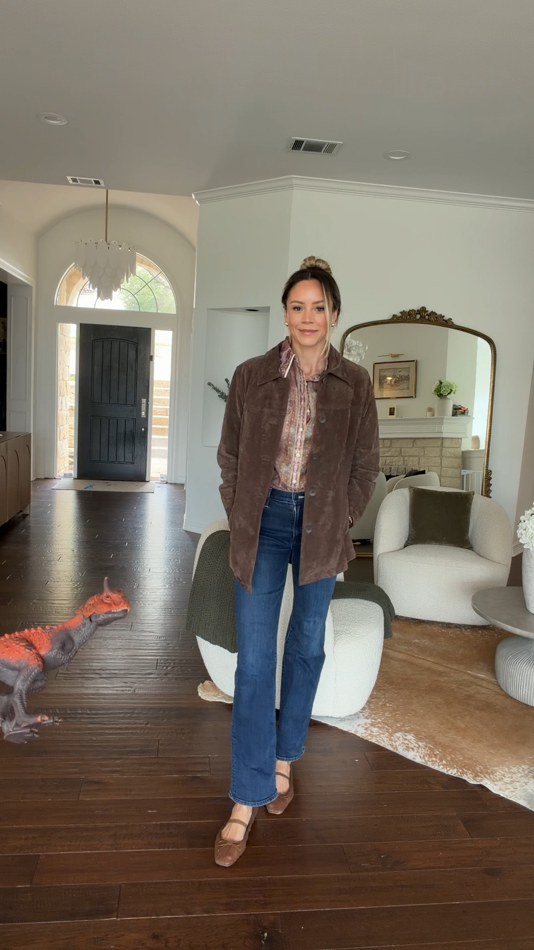 Church outfit! Small top, M jacket, 26 denim 

#LTKSpringSale #LTKmomlife #LTKootd