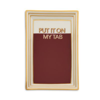 Jonathan Adler Hotel Put It On My Tab Trinket Tray | Bloomingdale's (US)