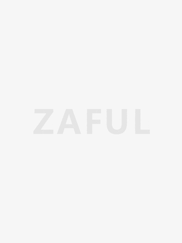 ZAFUL Ribbed Contrast Binding Thong Bikini Bottom - Black S | ZAFUL (Global)