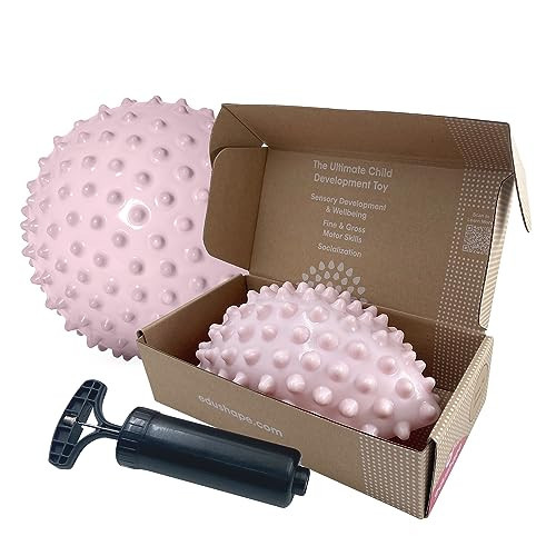 Edushape The Original Sensory Ball for Baby - 7" Deflated with Pump - Boho Chic Pink Color Baby Ball Helps Enhance Gross Motor Skills for Kids Aged 6 Months & Up | Amazon (US)