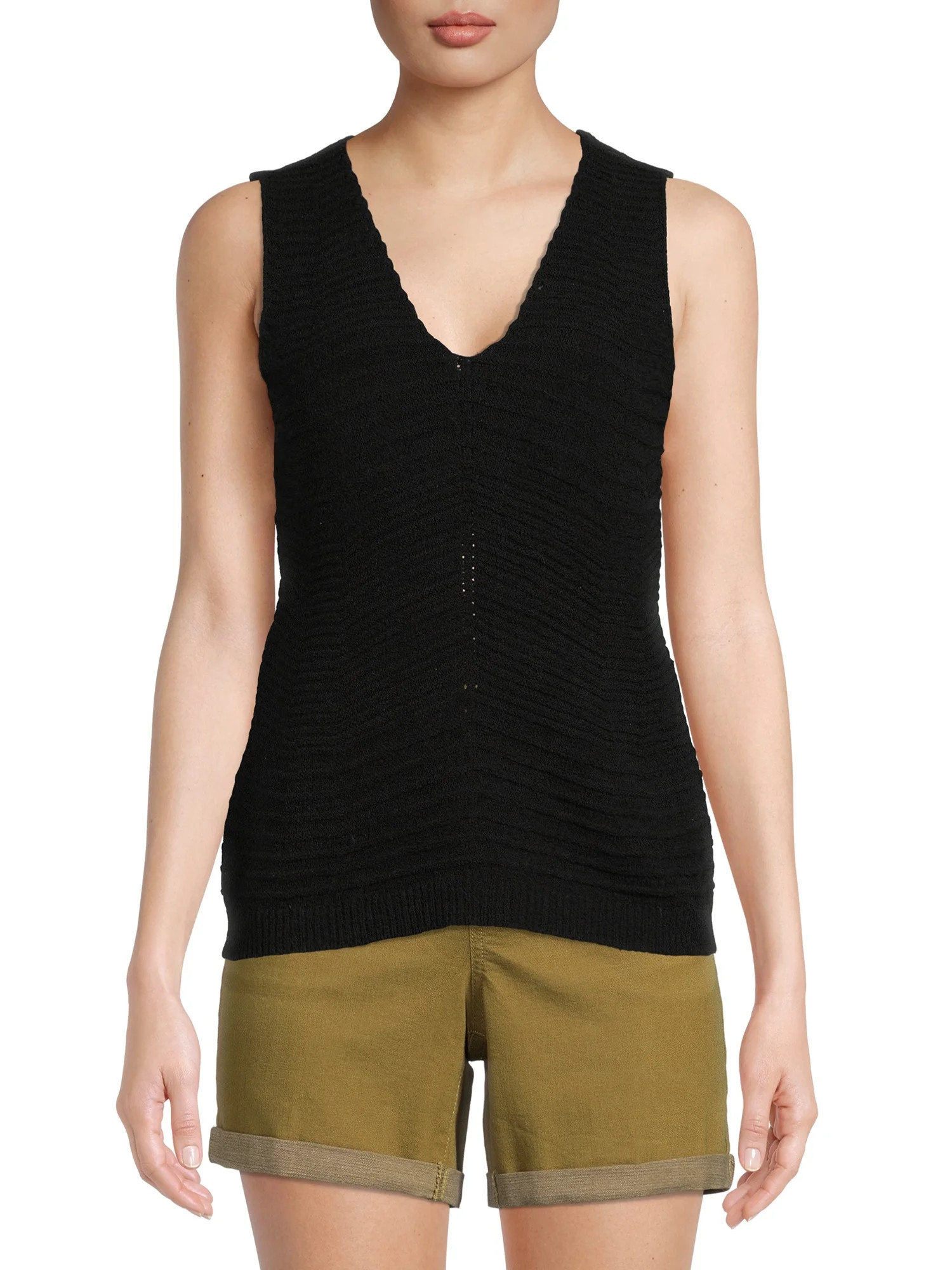 Time and Tru Women's Sweater Tank Top | Walmart (US)