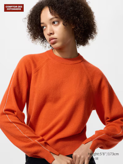 100 % Kaschmir Pullover (Rundhals)Farbe: 26 ORANGEGröße: Damen MXSSMLXLMeine Größe findenFind... | UNIQLO (DE)