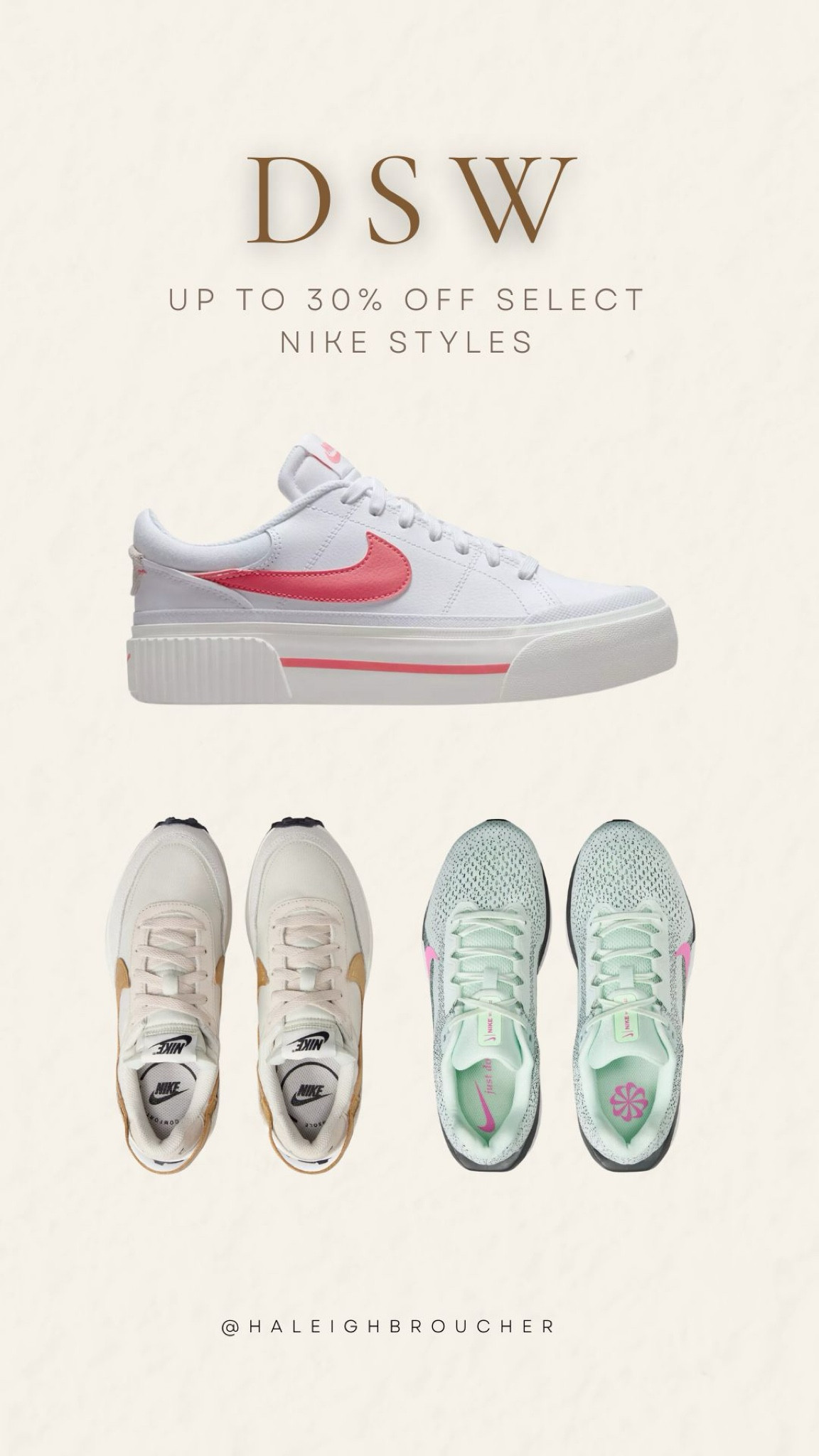 Up to 30% off select Nike styles from DSW ✨

#LTKSaleAlert #LTKFindsUnder100 #LTKShoeCrush