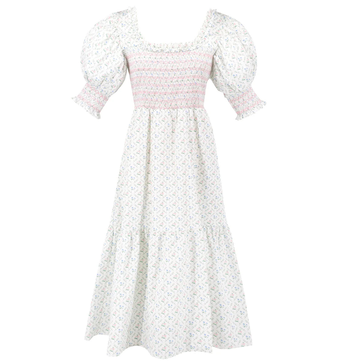 Women's Daphne Dress - Lattice Print Multicolor | Dondolo