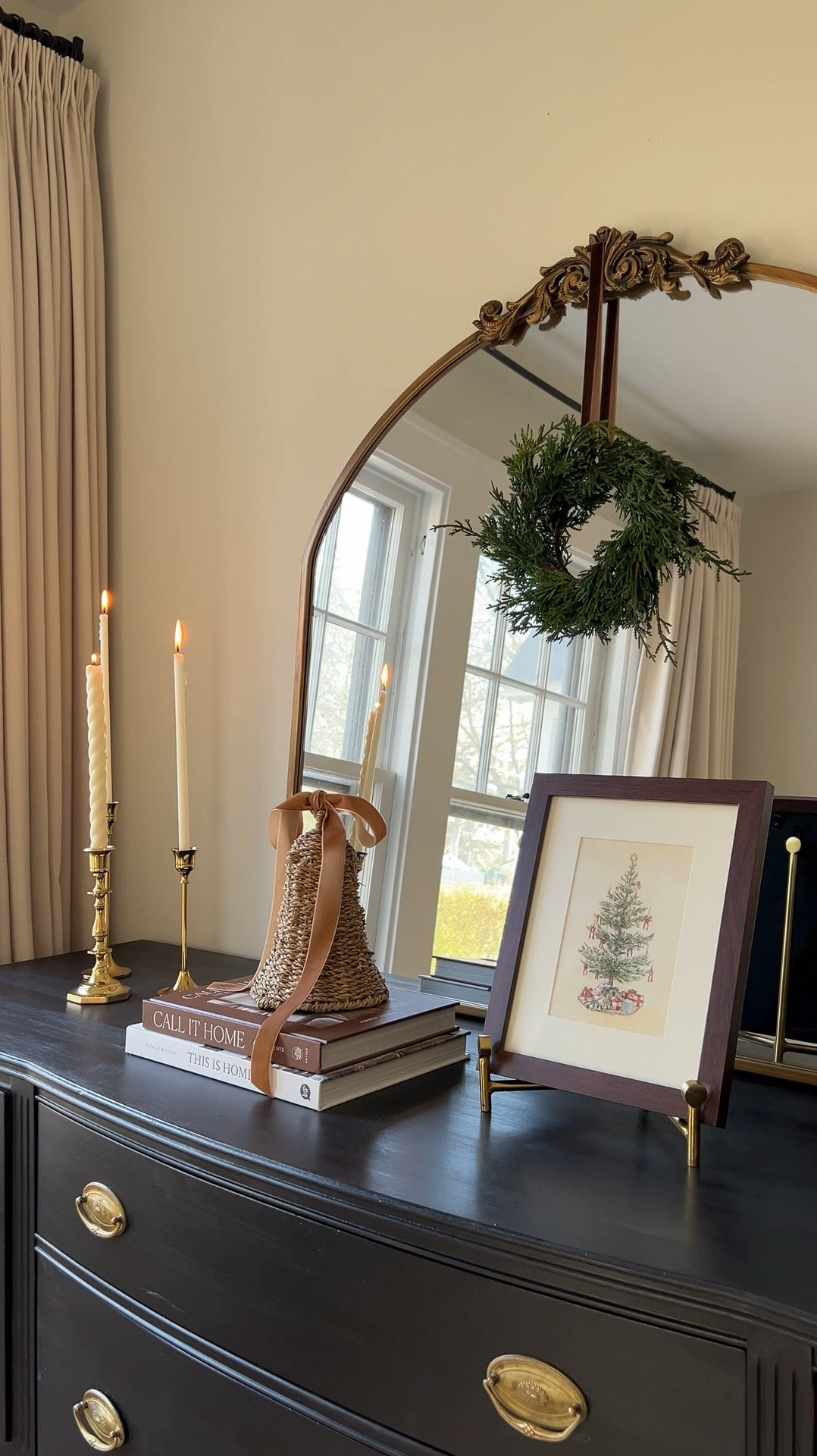 Christmas sideboard styling 🤎🎄

#LTKHoliday #LTKSeasonal #LTKHome