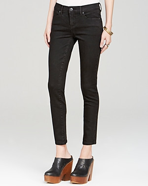 Free People Jeans - Roller Crop Skinny in Black | Bloomingdale's (US)