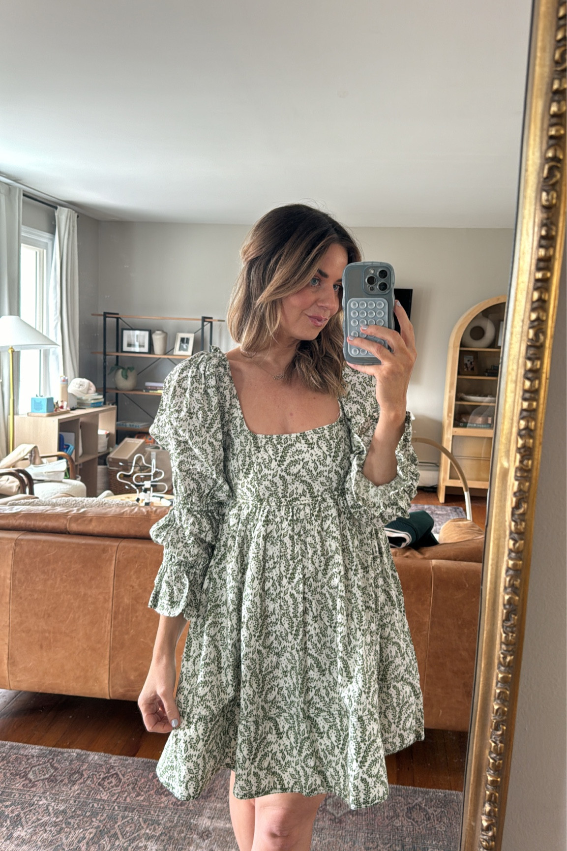 pilcro long-sleeve babydoll mini dress Anthropologie Pilcro Long- Sleeve Babydoll Mini Dress - Small MSRP $158