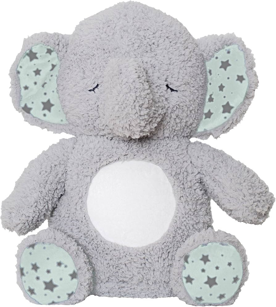 Soft Dreams Elephant Music and Glow Soother, Grey/Mint | Amazon (US)
