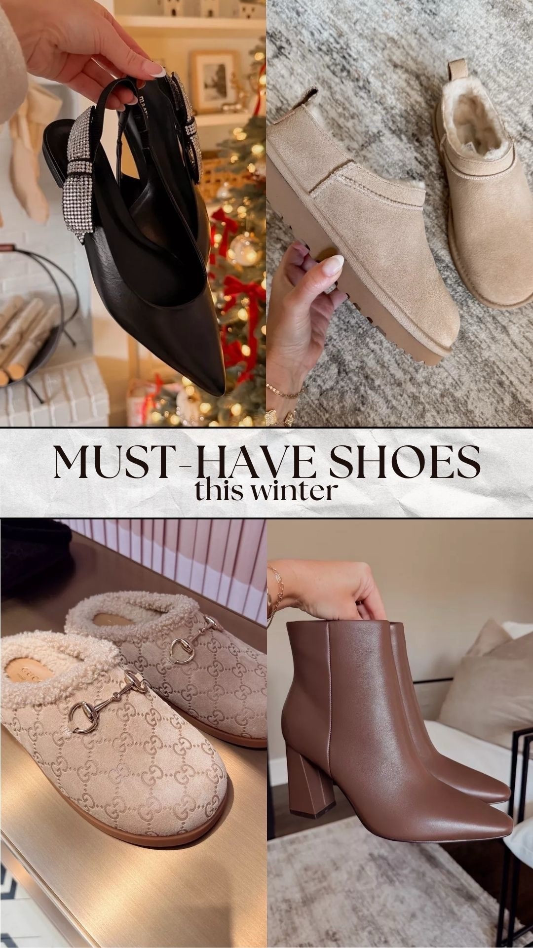 Must-Have Shoes this Winter!!

sale alert, watchnow, winter fashion, seasonal, finds under 100, gucci, anthropologie, uggs, booties, nordstrom, amanda west 

#LTKFindsUnder100 #LTKHoliday #LTKSaleAlert