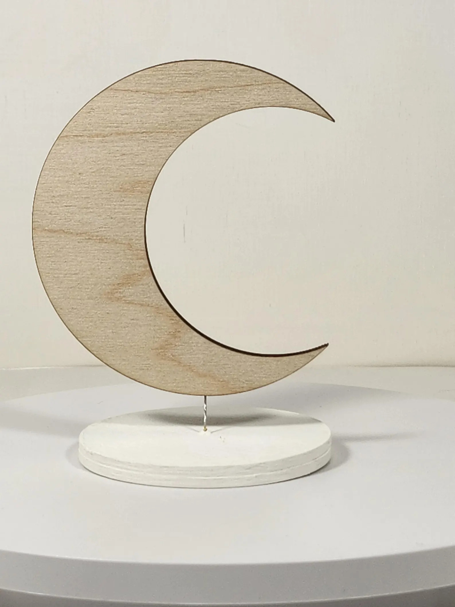 Crescent Moon Laser Cut Out Wood Shape Craft Supply - Woodcraft Cutout - Etsy | Etsy (US)
