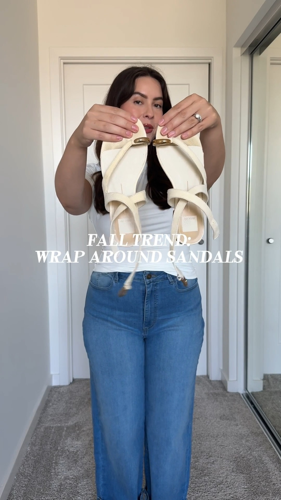 Fall trend!! The wrap around sandal! Super cute & adds a bit of interest to any outfit. I’m loving this pair from Dolce Vita (true to size) 💗

#LTKStyleTip #LTKShoeCrush #LTKSeasonal