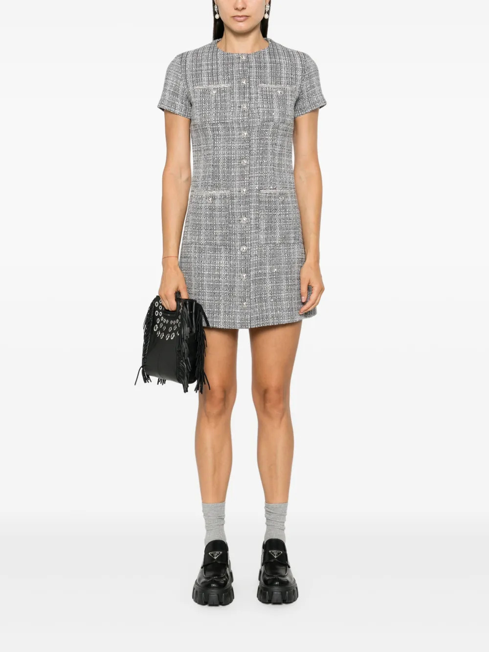 Maje Tweed Mini Cress - Farfetch | Farfetch Global
