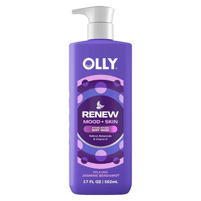 OLLY Renew Mood and Skin Vitamin-Infused Body Wash - Jasmine Bergamot - 17 fl oz | Target