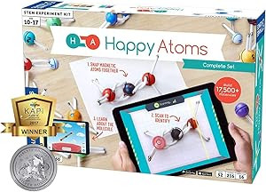 Happy Atoms Magnetic Molecular Modeling Complete Set | Intro to Atoms, Molecules, Bonding, Chemis... | Amazon (US)