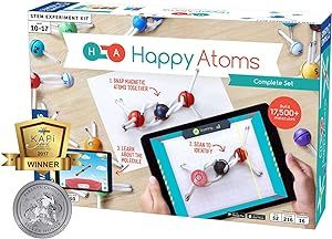 Happy Atoms Magnetic Molecular Modeling Complete Set | Intro to Atoms, Molecules, Bonding, Chemis... | Amazon (US)