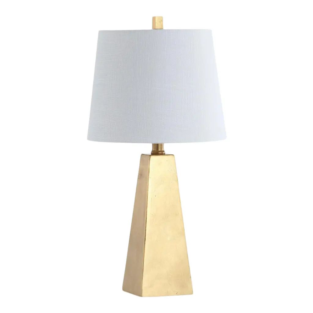 20.5" Resin LED Table Lamp, Gold Leaf | Chairish