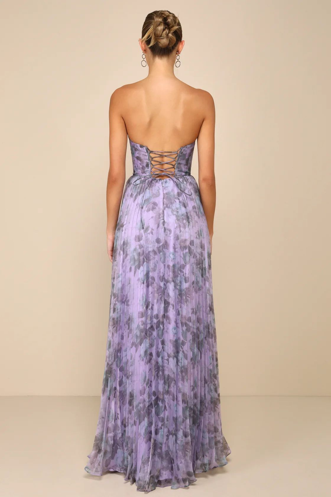 Most Beautiful Day Purple Multi Floral Print Organza Maxi Dress | Lulus