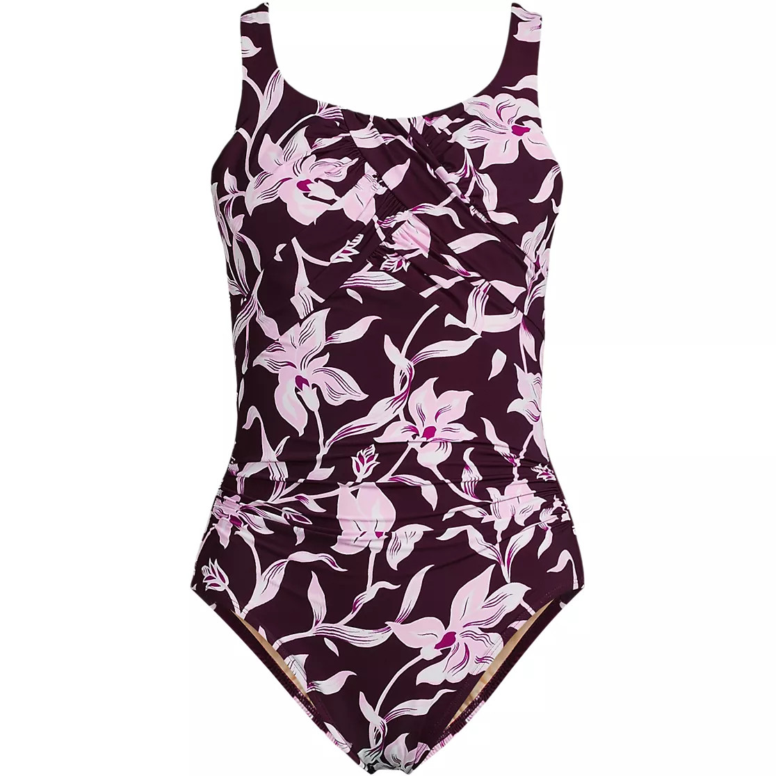 Women's New SlenderSuit Carmela Underwire One Piece Swimsuit | Lands' End (US)