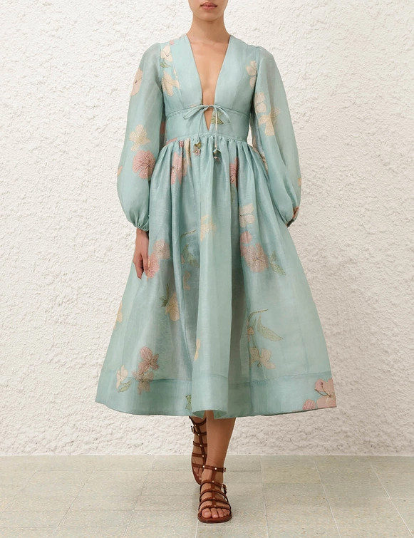 Illuminate Drawn Billow Dress | ZIMMERMANN (US, CA, EU, MENA)