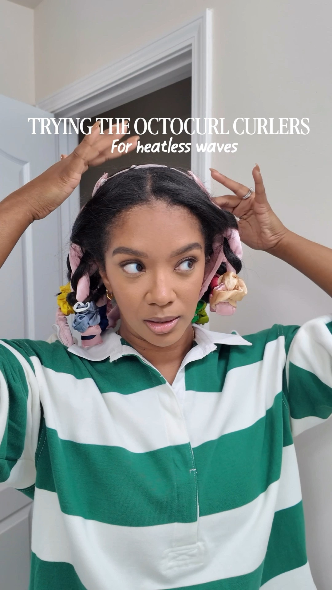 Trying the OCTOCURL curlers for heatless waves! 

If you haven’t seen my most recent video I did get my hair professional cut and a silk press! I wanted to spice it up a bit and add some waves but I didn’t want to use heat. I’ve seen several methods to add curls like  flexi rods or a bun but I wanted more of a wave so thought the OCTOCURL would do the job. 

I like how the left side of the hair came out the best so I would need a little more practice to perfect that side. It wasn’t too bad to sleep in because they are soft but I was worried about the band sliding back and it did just a bit. 

I want to try the heatless curling rod headband next! ✨

#LTKStyleTip #LTKSeasonal #LTKBeauty
