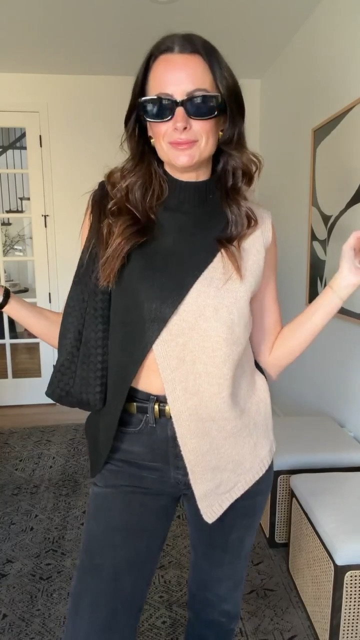 Cutest date night look! Love this sleeveless sweater! 

#LTKmomlife #LTKgrwm #LTKootd