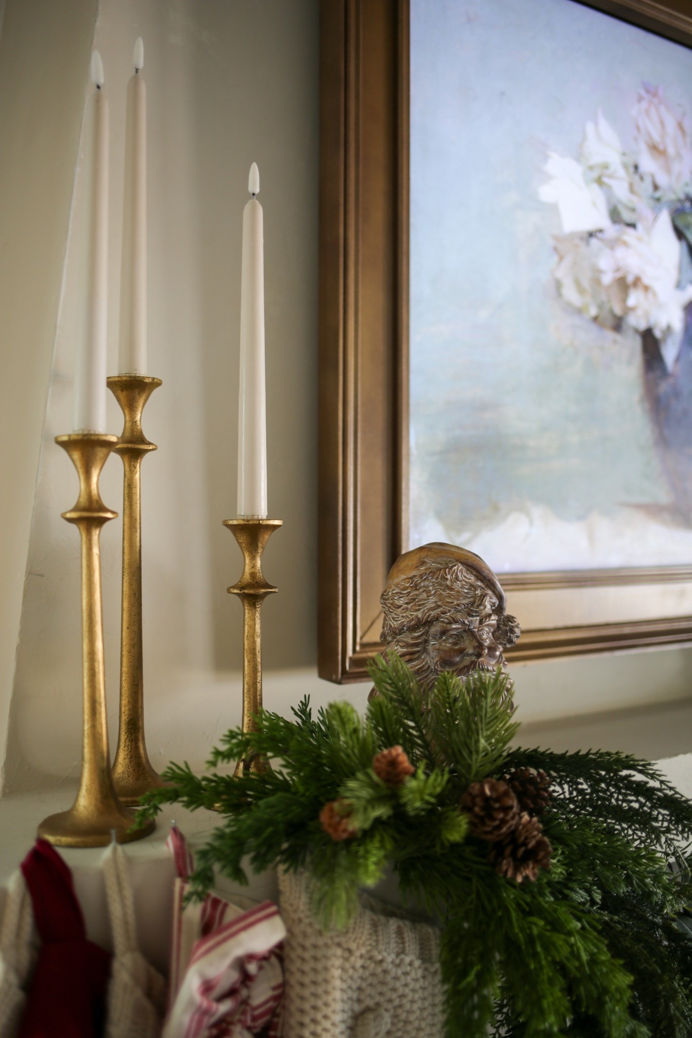 Christmas mantle details 

#LTKHoliday #LTKHome #LTKSeasonal