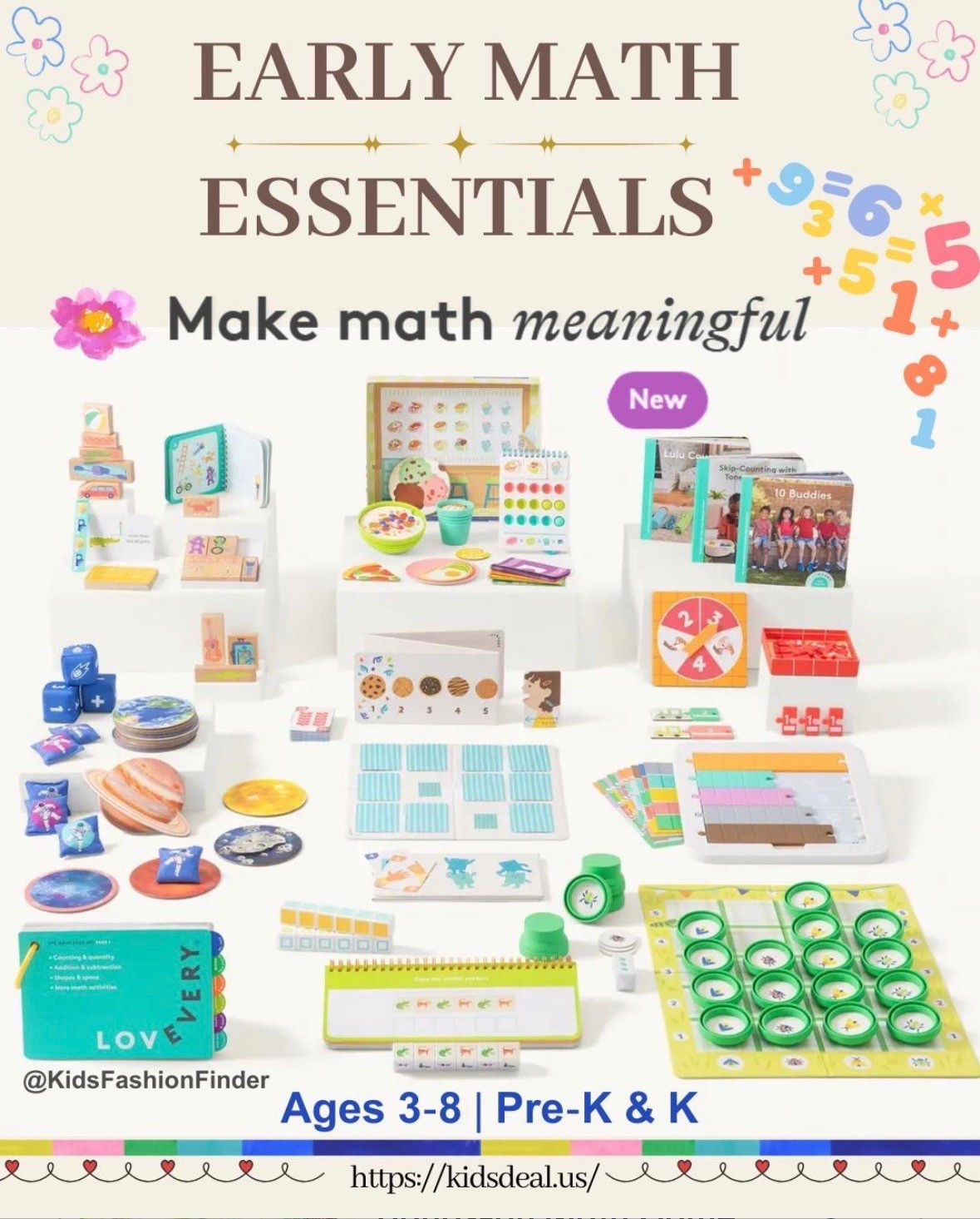 ➕✨ Math That Feels Like Play ✨

Build math confidence at home in a fun, stress-free way 💛

Includes:
📚 3 storybooks showing real-life math
🎲 9 hands-on games & activities that build skills step-by-step
📝 Easy parent play guide (no teaching experience needed 🙌)
📱 Access to the Lovevery App with expert tips & videos

Part 1 focuses on:
🔢 Counting & Quantity
➕ Addition & Subtraction
🔷 Shapes & Space

Perfect for making early math feel playful instead of overwhelming 🥰

🎯 Now SAVE $30!

#Lovevery #MathForKids #LearningThroughPlay #PreschoolLearning #STEMKids #MontessoriInspired #MomFinds #EducationalToys #Homeschooling #ToddlerActivities ➕💛

#LTKSaleAlert #LTKKids #LTKstorytime