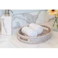 Sand & Stable Stratford Rattan Vanity Tray | Wayfair | Wayfair North America