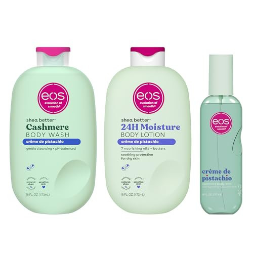 eos Essentials Bundle - Body Wash, Body Mist, Body Lotion - Crème de Pistachio | Amazon (US)