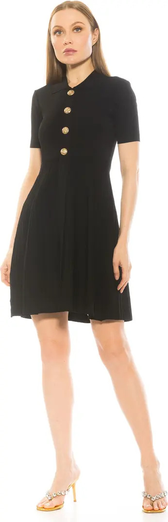 Alexia Admor Soren Short Sleeve Fit & Flare Sweater Dress | Nordstromrack | Nordstrom Rack