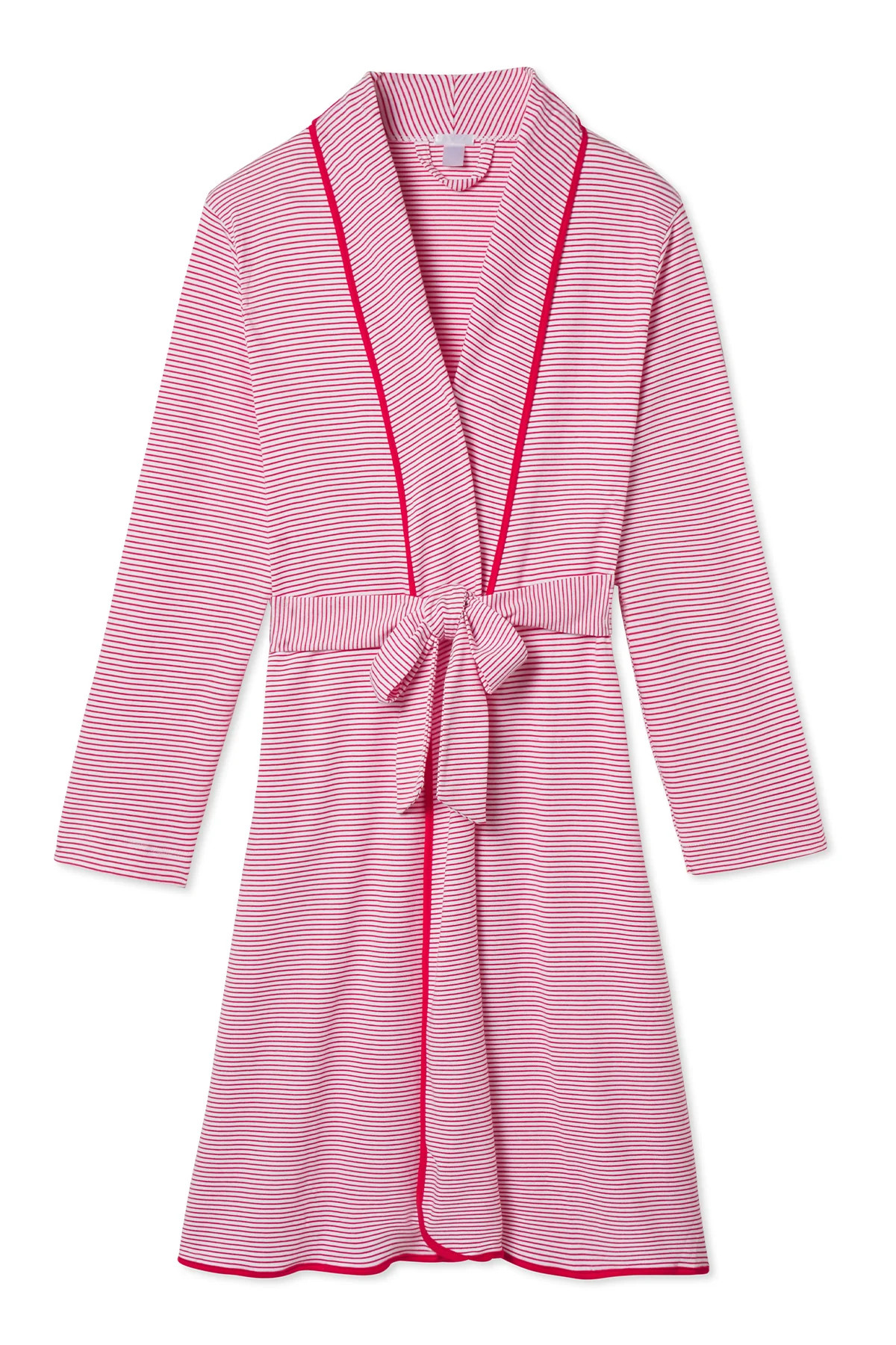 Pima Robe in Classic Red | Lake Pajamas