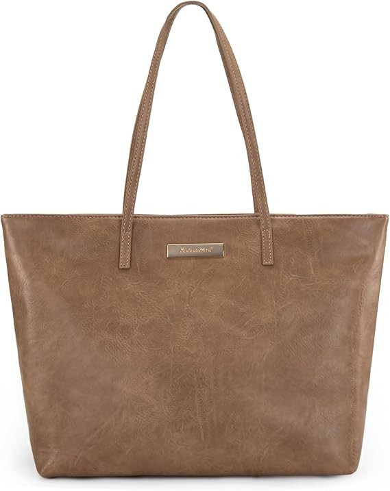 Montana West Medium Tote Bags for Women Shoulder Handbag with Zipper Lightweight Everyday Purse f... | Amazon (US)