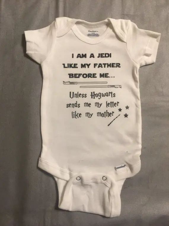 Harry Potter Star Wars Crossover Onesie | Etsy (US)