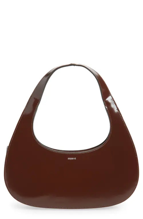 Coperni Swipe Baguette Leather Bag in Brown/brown at Nordstrom | Nordstrom
