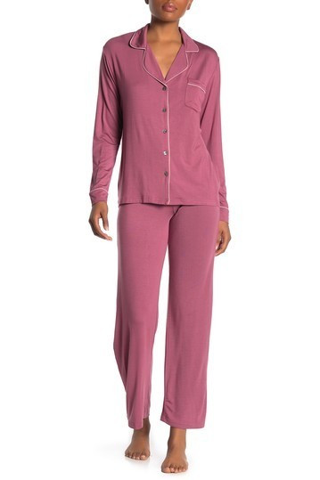 UGG | Lenon Long Sleeve Top & Pants Pajama 2-Piece Set | Nordstrom Rack | Nordstrom Rack